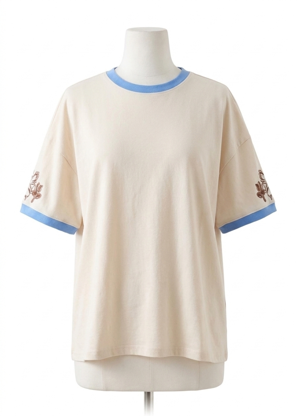 NEW KULANI KINIS boyfriend bind tee in frangipani fizz